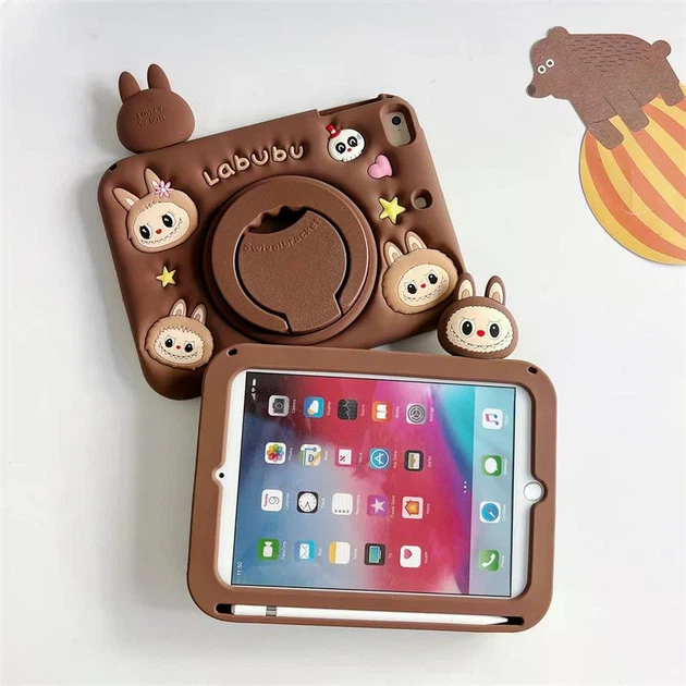 Чехол детский Silikon Power с подставкой и ремешком Apple iPad 8 (10.2") 2020 Labubu - Фото 8 Чехол детский Silikon Power с подставкой и ремешком Apple iPad 8 (10.2") 2020 Labubu - изображение 8