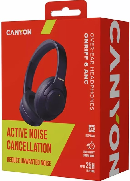 Навушники Canyon OnRiff 6 ANC Black (CNS-CBTHS6BK) - зображення 5