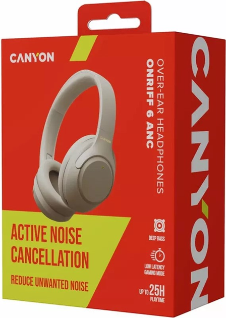 Słuchawki Canyon OnRiff 6 ANC Grey (CNS-CBTHS6GY) - obraz 4