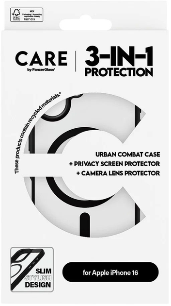 Захисне скло PanzerGlass Flagship 3-in-1 Privacy Bundle для Apple iPhone 16 Pro Max (PG_2852) - зображення 3