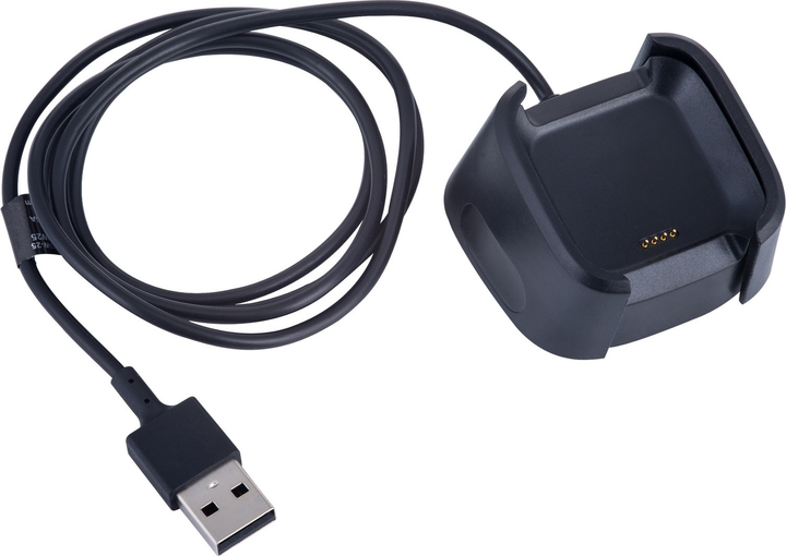 Kabel AKYGA do ładowania Fitbit Versa / Versa Lite 1 m Black (AK-SW-25) - obraz 1