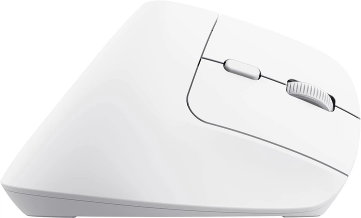 Мышь Trust 25399_TRUST Bayo+ Multidevice Ergonomic, BT/WL/USB-A, біла - Фото 7 Мышь Trust 25399_TRUST Bayo+ Multidevice Ergonomic, BT/WL/USB-A, біла - изображение 7