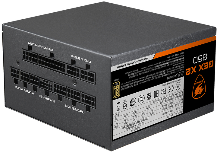 Блок живлення Cougar GEX X2 SNOW 850 Вт 80 Plus Gold (4710483775437) - зображення 4