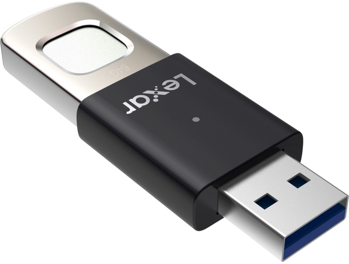 Pendrive Lexar JumpDrive Fingerprint F35 Pro 64GB USB 3.2 Gen1 Black/Grey (LJDF35P064G-RNBNG) - obraz 3