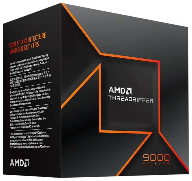 Procesor AMD CPU Desktop Ryzen Threadripper PRO 9955WX 16C/32T 4.5GHz/5.4GHz 80MB 350W sTR5 (100-100000725WOF) BOX - obraz 2