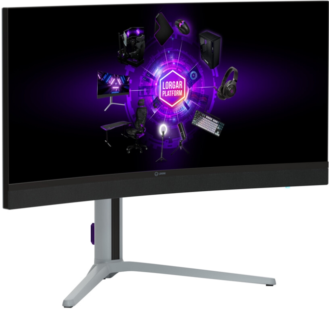 Monitor 27" Lorgar 34MP1 (LRG-34MP1W180C-GY) - obraz 2