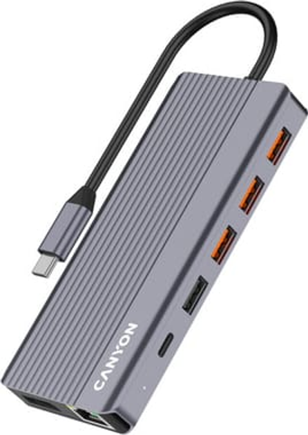 USB-hub Canyon 13in1 4K USB-C DS-16 (CNS-TDS16) - obraz 3