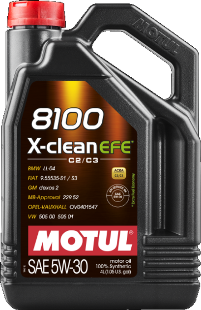 Olej silnikowy Motul 8100 X-clean 5W30 4 l (3374650014739) - obraz 2
