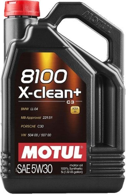 Olej silnikowy Motul 8100 X-clean+ 5W30 5 l (3374650257723) - obraz 1