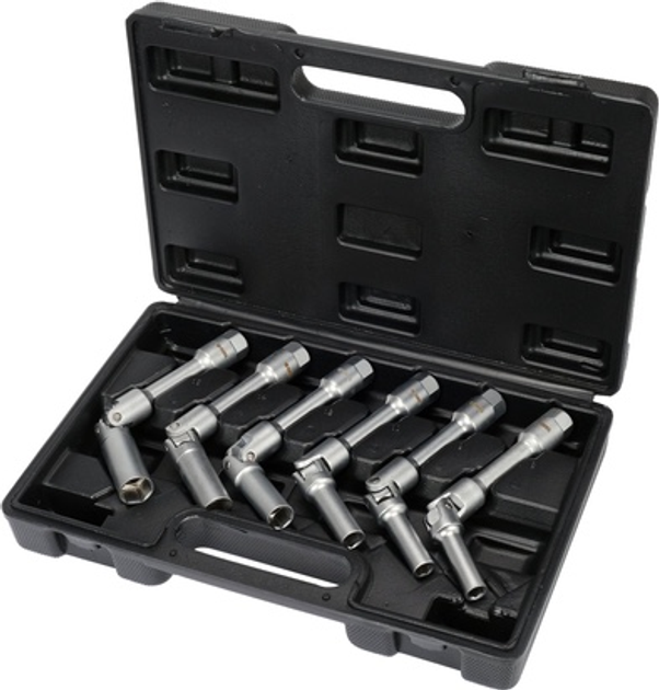 Klucze nasadowe do świec żarowych YATO 3/8" 8-16 mm Cr-V 6 szt + walizka (YT-0534) - obraz 2