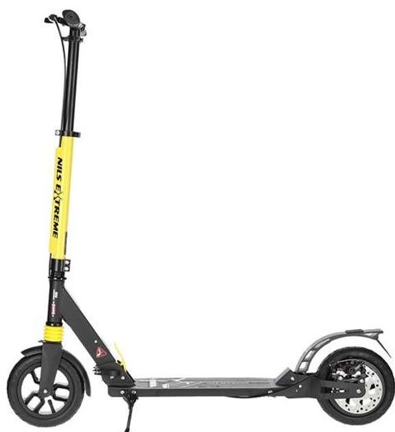 Hulajnoga Nils Extreme HM208T z hamulcem tarczowym Czarno-żółta (5907695597455) - obraz 6