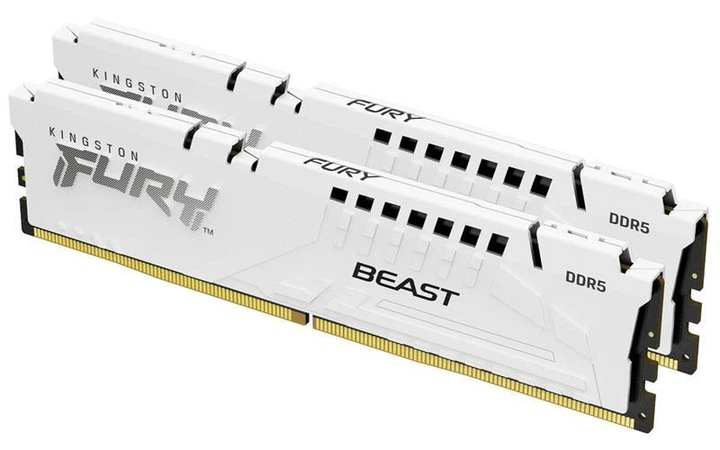 Модуль памяти DDR5 2х16GB/6000 Kingston Fury Beast White (KF560C30BWK2-32) TT - изображение 3