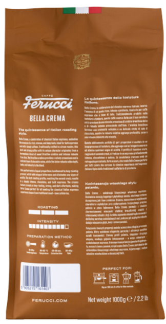 Кава в зернах Ferucci Bella Crema Espresso 1 кг (5905215161407) - зображення 3