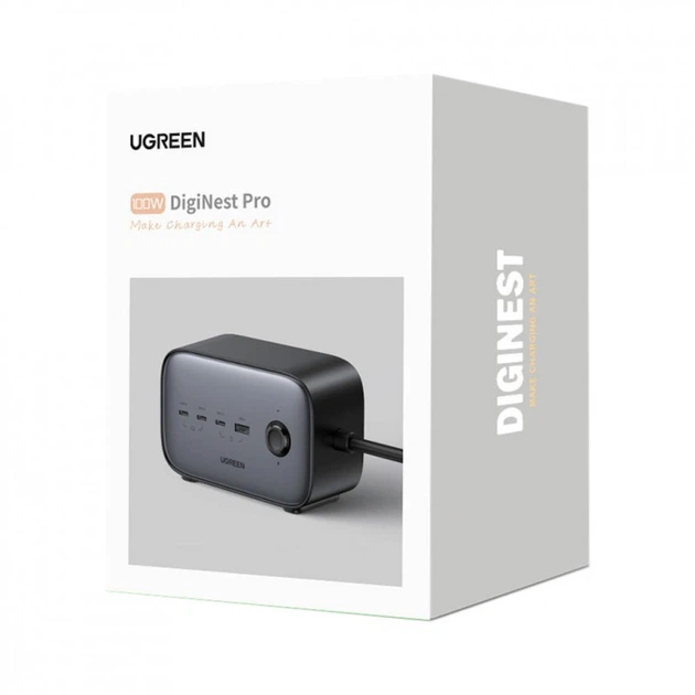 Зарядний пристрій Ugreen 4xUSB 100W Nexode Pro (3хUSB-C+USB-A+2хSchuko) CD270 (60167) (257426) - зображення 7