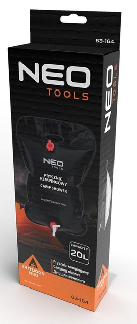 Prysznic kempingowy NEO Tools 20 l czarny (63-164) (5907558499506) - obraz 8