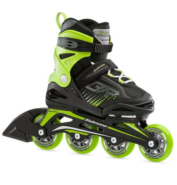 Роликові ковзани дитячі Bladerunner PHOENIX M 29-32 (K12.0) 185-205 мм Black/green (0T101000) - изображение 8