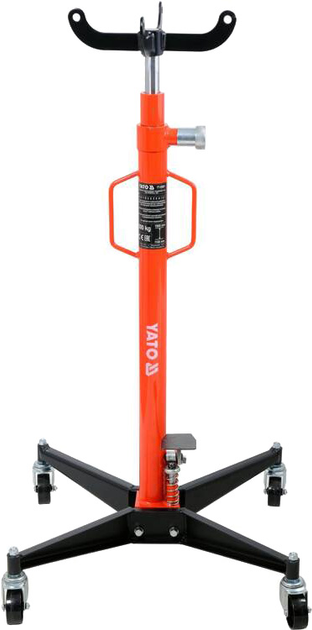 Podnośnik skrzyń biegów samochodowych YATO hydrauliczny na kołach 500 kg 1100-1900 mm (YT-55601) - obraz 1