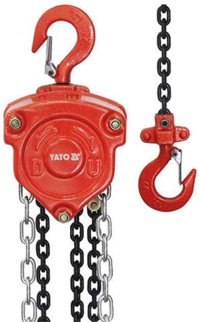 Лебідка ланцюгова ручна YATO 500 кг 3 м (YT-58950) - зображення 1