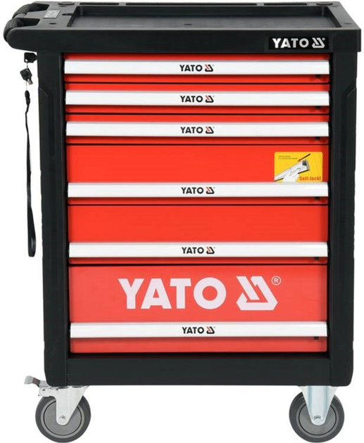 Szafka narzędziowa Yato YT-55307 na kółkach 6 szuflad zestaw 185 szt (5906083042058) - obraz 1