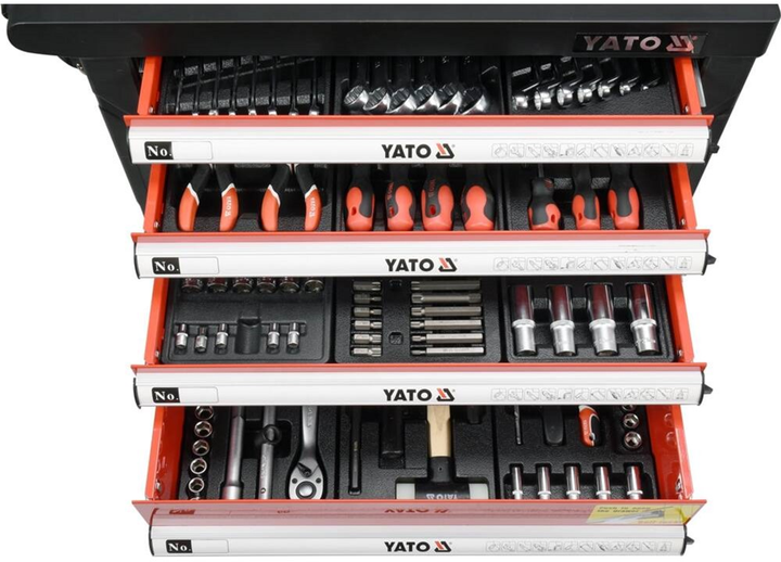 Szafka narzędziowa Yato YT-55307 na kółkach 6 szuflad zestaw 185 szt (5906083042058) - obraz 3
