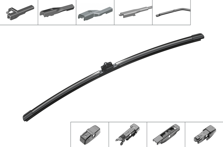 Pióro wycieraczki samochodowej Bosch Aerotwin Plus bezprzegubowe 550 mm (4047025275248) - obraz 6