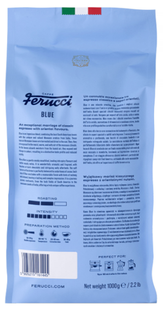Кава в зернах Ferucci Blue Espresso 1 кг (5905215161445) - зображення 2
