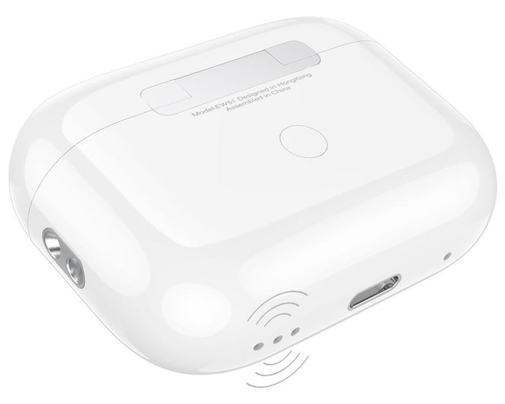Бездротові навушники HOCO EW51 True wireless ANC noise reduction BT headset White (6931474792365) - изображение 5