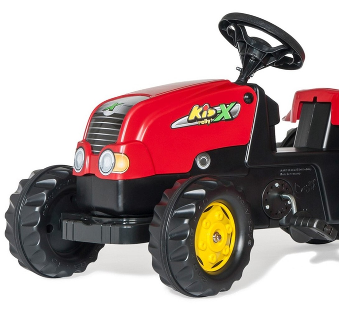 Трактор на педалях Rolly Toys Rolly Kid з причепом Червоний (4006485012121) - зображення 4