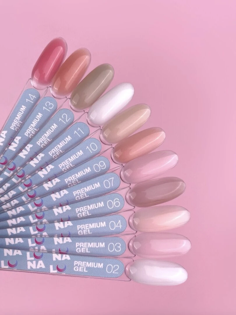 Гель для наращивания ногтей (молочный) Premium Gel 2 Luna 30 мл - изображение 3