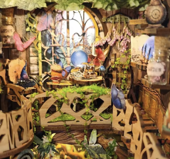 Book Nook DIY Green Fairyland - Румбокс "Волшебный лес" с сенсорной подсветкой - Фото 10 Book Nook DIY Green Fairyland - Румбокс "Волшебный лес" с сенсорной подсветкой - изображение 10
