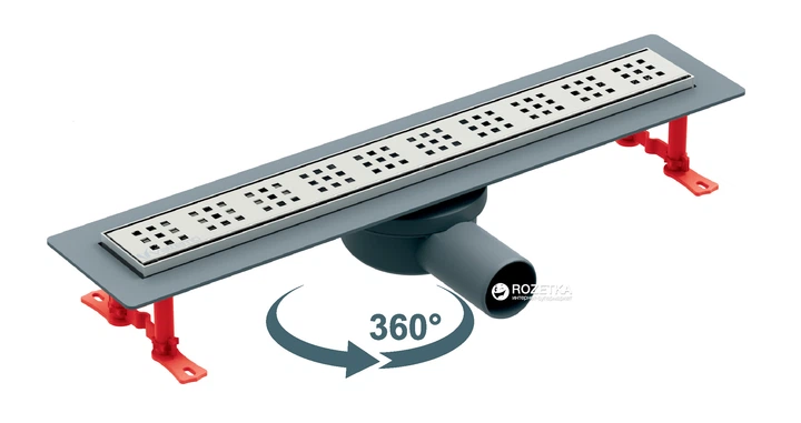 Трап VALTEMO ICONLINE BASE 600 мм (с боков. отводом) VLD-530320 ...