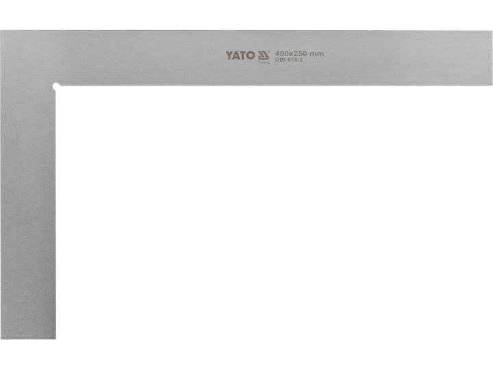 Kątownik ślusarski YATO 400 x 250 mm kl. II (YT-70756) - obraz 1