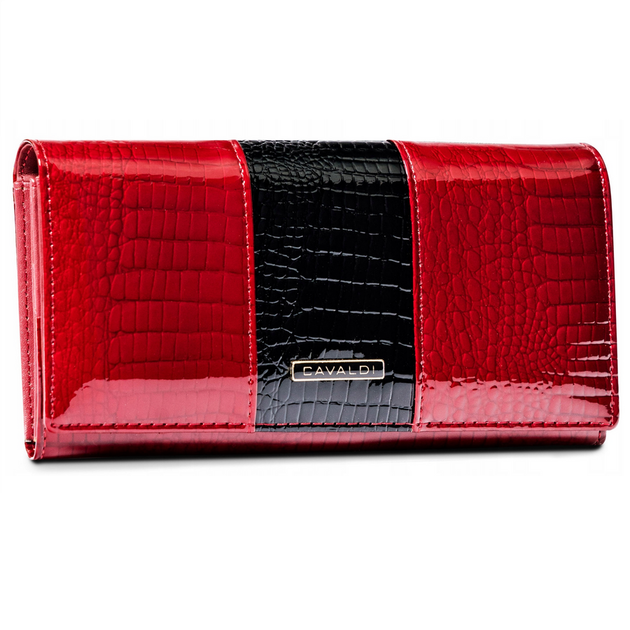 Кошелек женский кожаный 4U CAVALDI H27-3-RS9-BL-2489 красный - Фото 1 Кошелек женский кожаный 4U CAVALDI H27-3-RS9-BL-2489 красный - изображение 1