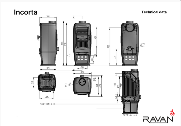 Піч Ravan Incorta 10 кВт - изображение 7