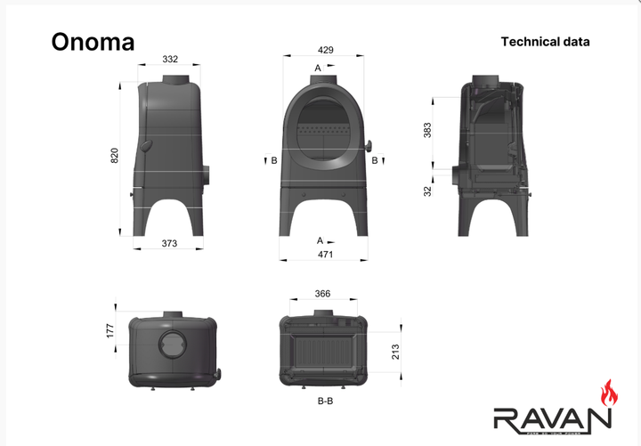Піч Ravan Onoma 9 КВт - изображение 5