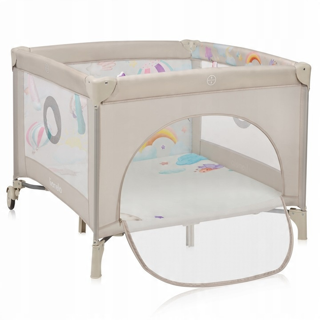 Манеж Lionelo MILLE PLUS GREY BEIGE - Фото 4 Манеж Lionelo MILLE PLUS GREY BEIGE - изображение 4