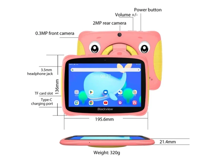 Планшет Blackview Tab 3 Kids 2/32GB Wi-Fi Fairytale Pink - изображение 6