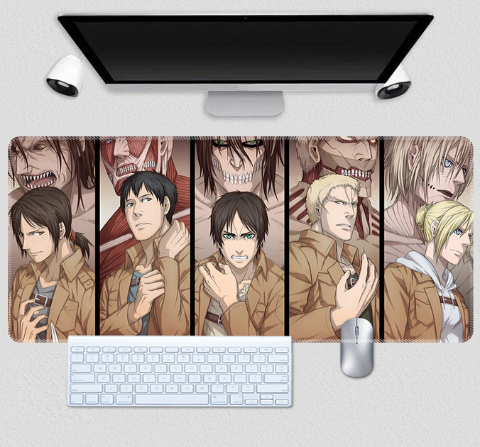 Игровая поверхность, коврик для мышки с Аниме принтом "Атака Титанов / Attack on Titan" 800*300*3 мм 0647 - Фото 1 Игровая поверхность, коврик для мышки с Аниме принтом "Атака Титанов / Attack on Titan" 800*300*3 мм 0647 - изображение 1