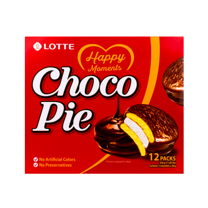 Тістечка Lotte Чокопай Choco Pie (12 Тістечок) 336g – фото