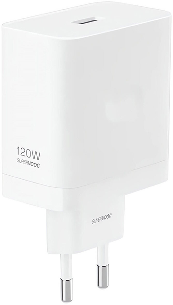 Мережевий зарядний пристрій Realme SuperVOOC USB-A 120 Вт White (6941764432994) - зображення 1