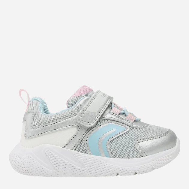 Дитячі кросівки для дівчинки Geox B Sprintye Girl B254TB01454C1294 21 Сріблясті (8056206183536) - зображення 1