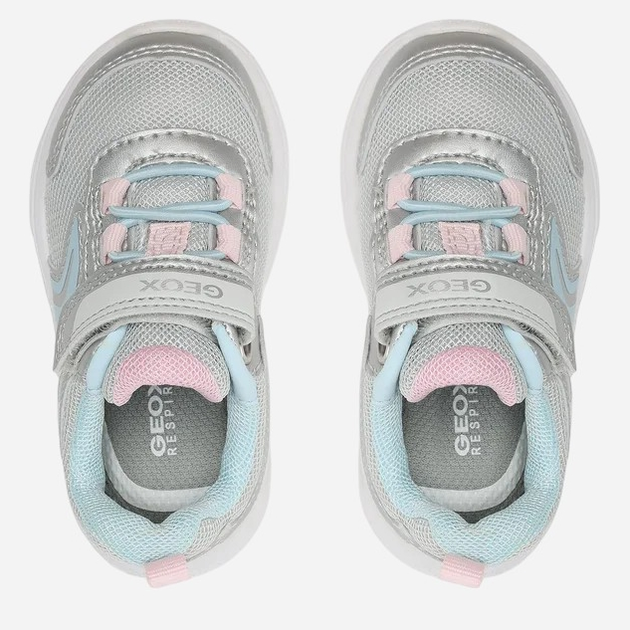 Дитячі кросівки для дівчинки Geox B Sprintye Girl B254TB01454C1294 21 Сріблясті (8056206183536) - зображення 3