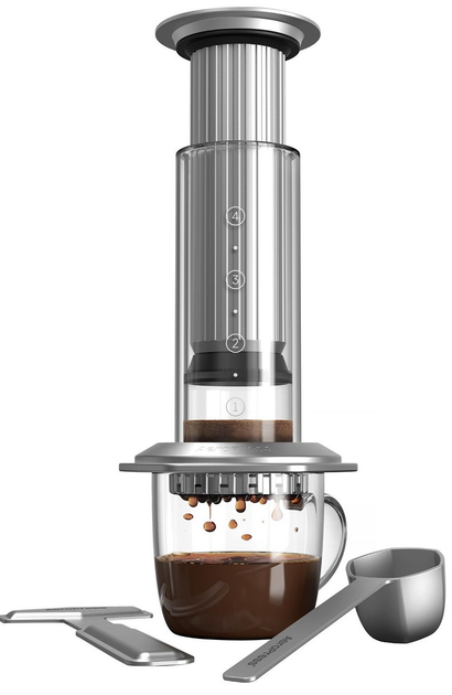 Аеропрес для кави AeroPress Premium Сріблястий (085276082066) - зображення 2
