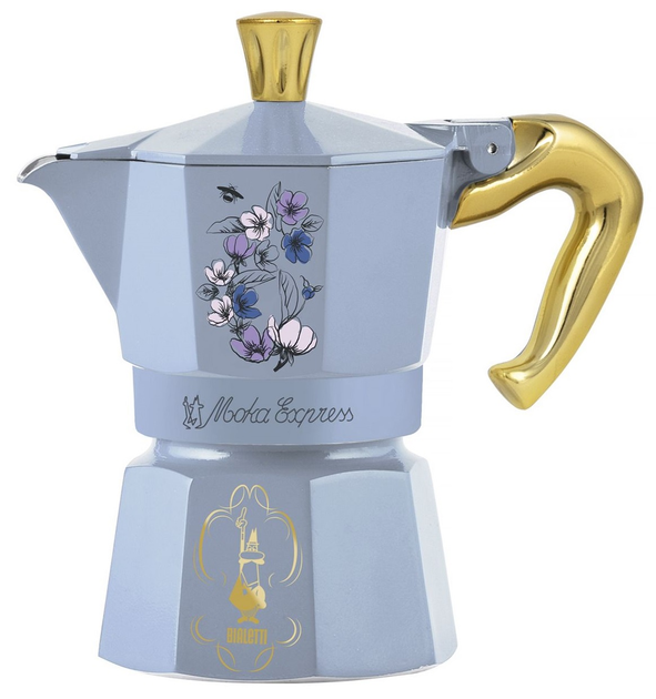 Kawiarka Bialetti Moka Express Bridgerton Niebieska 150 ml (8006363074339) - obraz 1