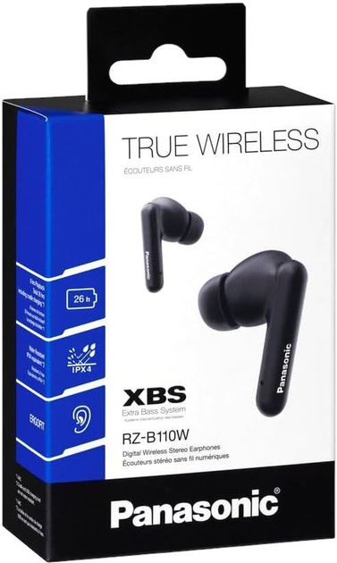 Słuchawki Panasonic RZ-B110W Bluetooth Black (RZ-B110WDE-K) - obraz 7