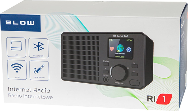 Radio przenośne Blow kuchenne FM/DAB+ BLOW RK3 BT czarne (5900804145301) - obraz 4