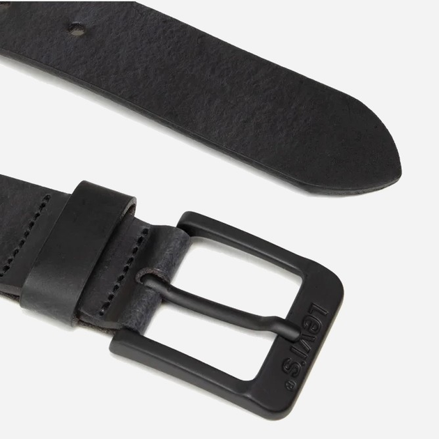 Pasek męski skórzany Levi's 38016-0033 100 cm Czarny - obraz 3