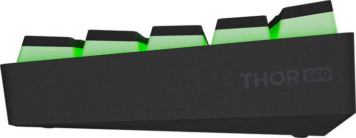Клавіатура бездротова Genesis Thor 660 G2 RGB Gateron Red USB/Wireless Black (NKG-1916) - зображення 5