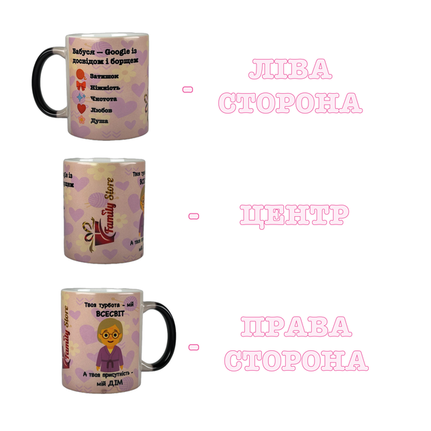 Чашка-хамелеон подарок Бабушке - изображение 3