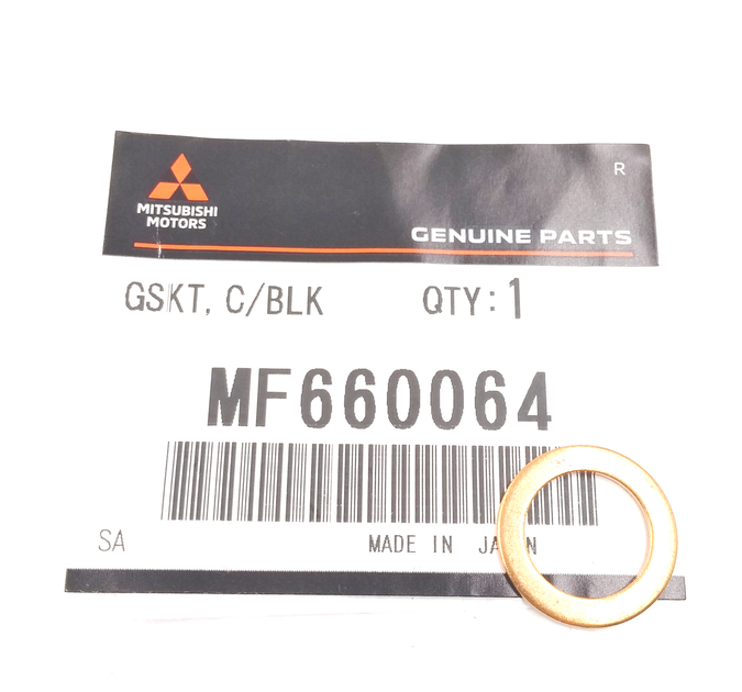 Шайба форсунки обратки, оригінал, Mitsubishi L200, Pajero Sport 1996-2015 OEM MF660064 - зображення 2